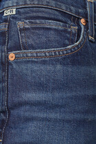 بنطال جينز ديمي واسع قصير